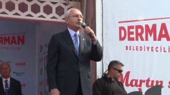 CHP Genel Başkanı Kemal Kılıçdaroğlu 31 mart yerel seçimleri için düzenlediği mitinginde Cumhurbaşka