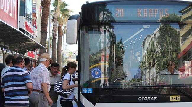 Denizli'de otobüsler ücretsiz