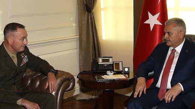 Başbakan Yıldırım, Dunford görüşmesi sona erdi