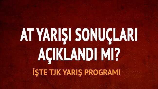 19 Nisan 2018 Ankara İzmir at yarışı altılı ganyan sonuçları TJK At yarışı sonuçları programı