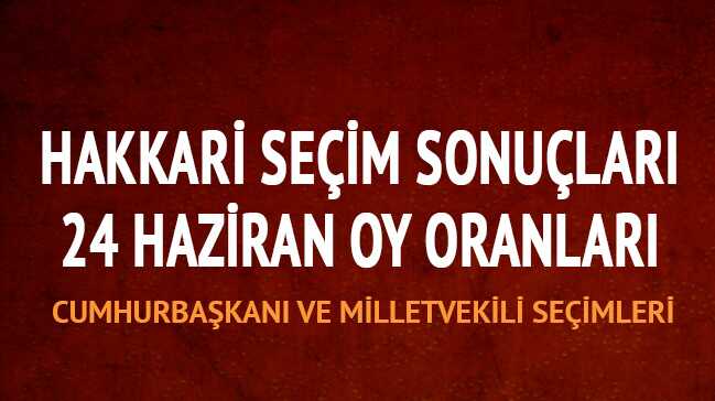 Hakkari'de seçim heyecanı