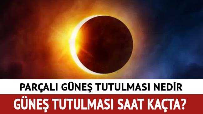 Güneş tutulması gerçekleşiyor