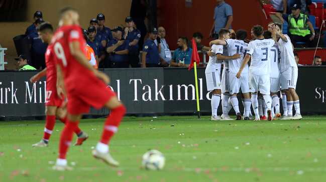Milli+tak%C4%B1m%C4%B1m%C4%B1z+Uluslar+Ligi+ilk+ma%C3%A7%C4%B1nda+Rusya%E2%80%99ya+2-1+ma%C4%9Flup+oldu