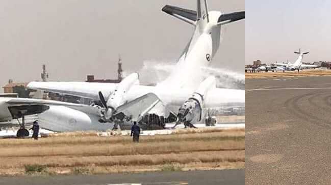 Sudan'da Uluslararası Havalimanı'nda meydana gelen kaza nedeniyle hava trafiğine kapatıldı