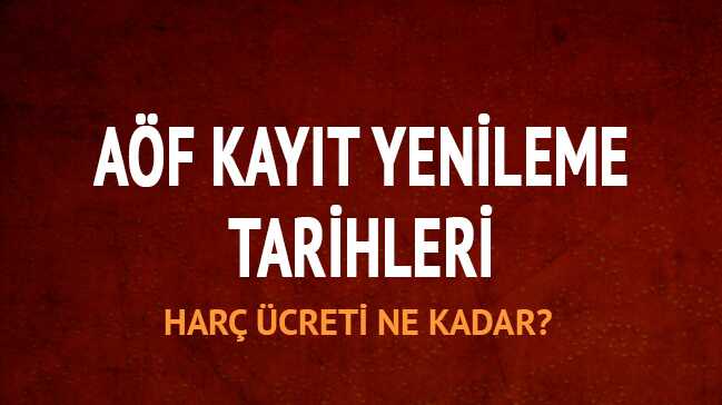 AÖF harç ücreti ne kadar, hangi bankaya yatırılır"
