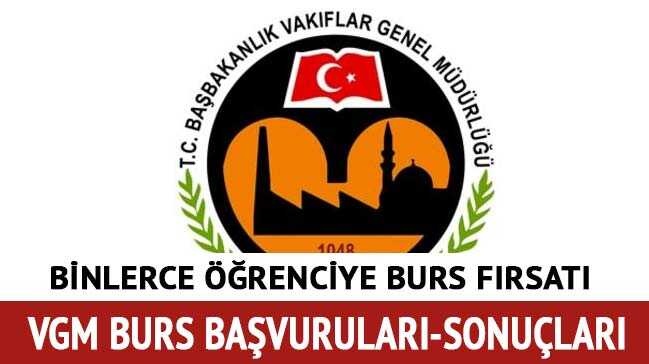 VGM burs başvuruları devam ediyor