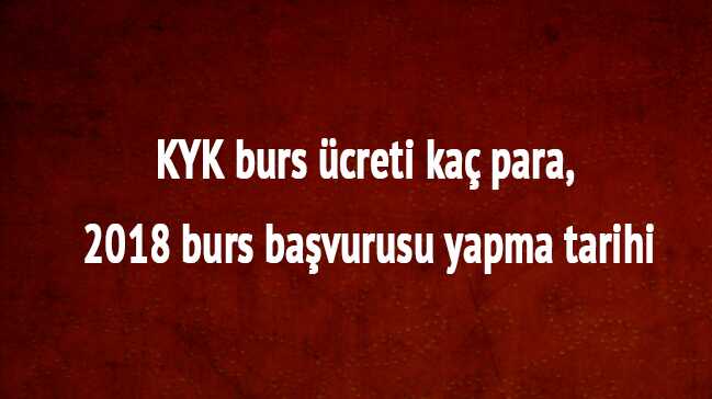 KYK burs başvuruları ne zaman ayın kaçında Başbakanlık resmi açıklaması geldi
