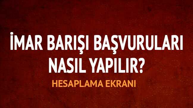 İmar Barışı için başvurular devam ediyor