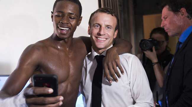 Macron'un fotoğraf çektirdiği kişi çete üyesi çıktı