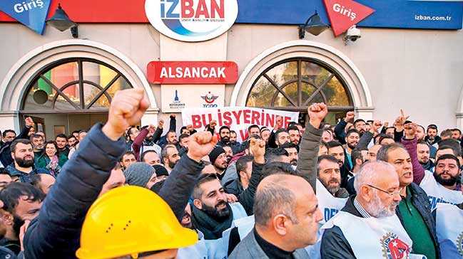 İzmir’de hayat durduran grev