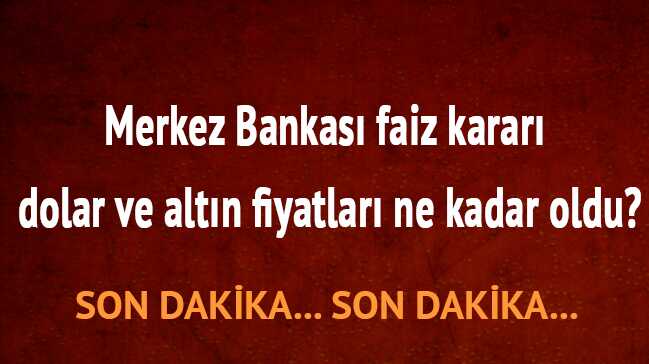 Dolar ve altında son durum! Bugün kritik gün