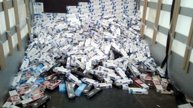 Kızıltepe'de 26 bin 400 paket kaçak sigara ele geçirildi