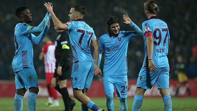Trabzonspor kupada çeyrek finalde