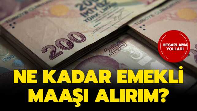 İşte emekli maaşı hesaplama yolları