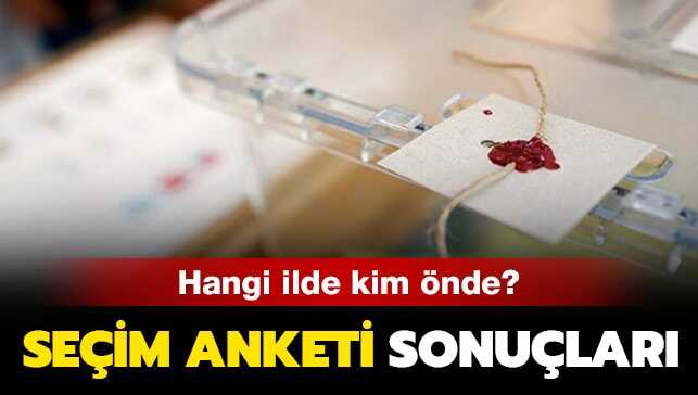 İşte son yerel seçim anket sonuçları!