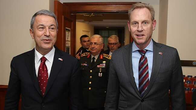 Bakan Akar, ABD Savunma Bakan Vekili Shanahan ile görüştü