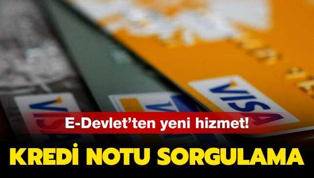 Kredi notu öğrenme E-devlet ücretsiz Kredi notu ücretsiz sorgulama