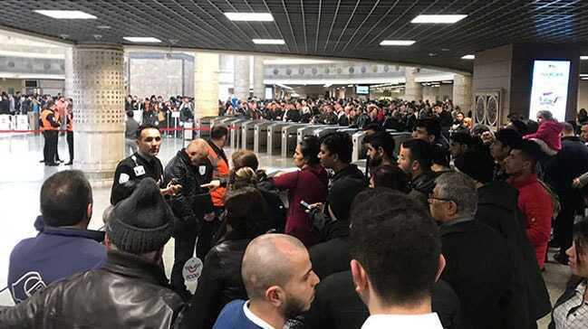 Marmaray seferlerinde kısa süreli aksama yaşandı