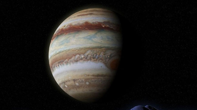 Jüpiter'in ilk oluştuğunda Güneş'e 4 kat daha uzak mesafede olduğu